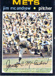 1971 Topps Baseball Cards      428     Jim McAndrew